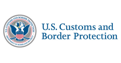Logotipo oficial de U.S. Customs and Border Protection de Estados Unidos.