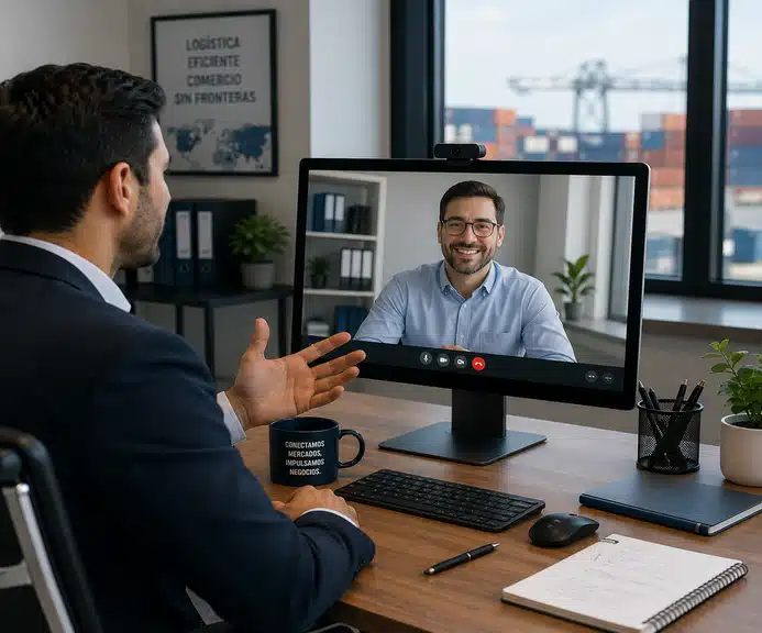 Asesoría en comercio exterior mediante videoconferencia